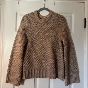 Banana Republic 100% Merino Wool Tan Crew Neck Sweater